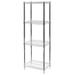 Shelving Inc. 12 d x 18 w x 96 h Chrome Wire Shelving with 4 Tier Shelves Weight Capacity 800lbs Per Shelf