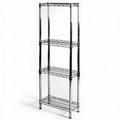 Shelving Inc. 8 d x 18 w x 84 h Chrome Wire Shelving with 4 Tier Shelves Weight Capacity 800lbs Per Shelf