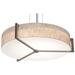 Apex 33.33" Wide Weathered Grey LED Pendant With Jute Shade