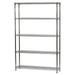 Shelving Inc.12 d x 48 w x 54 h Chrome Wire Shelving with 5 Tier Shelves Weight Capacity 800lbs Per Shelf