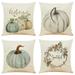 Pillow Covers Home Pumpkin Fall Pillowcase 4Pcs Decor Throw Cover Covers Sofa Cushion Case