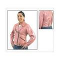 Dealer Leather LJ283-L Womens Pink Leather Jacket - Large