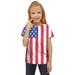 ZHAGHMIN Summer Clothes for Teen Girls Kids Toddler Children Unisex Spring Summer Active Fashion Daily Daily Indoor Outdoor Print Short Sleeve Tops American Independence Day Tshirt Clothing Baby Gir