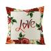 Throw Pillow Covers Valentines Day Pillow Covers 18x18 Inches Decor Valentines Day Gifts Decorative Throw Pillow Covers Farmhouse Linen Cushion Case For Home Wedding Outdoor Indoor Decor