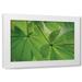 Vitaly Geyman 14x11 White Modern Wood Framed Wall Art Titled - Chestnut Leaves Duet II Green