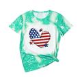 Clearance! Parent-Child Independance Day 4th of July Celebration T-shirt For Kids 4th of July Baby Girl Outfits 4th of July Baby Boy Outfit Suit For 2-11 Years