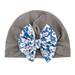 YDOJG Girls Boys Hats Caps Toddler Baby Floral Print Knitted Cap Beanie Bowknot Elastics Turban Hat