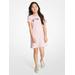 Michael Kors Stretch Cotton Logo T-Shirt Dress Pink 8Y