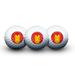 WinCraft Iron Man 3-Pack Golf Ball Set