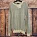 J. Crew Sweaters | J. Crew Mens Large Striped Crew Sweater | Color: Blue/Cream | Size: L