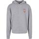 Sweater URBAN CLASSICS "Herren Big Peace Hoody" Gr. 3XL, grau (grey) Herren Sweatshirts