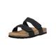 Sandale CRUZ "Liland" Gr. 39, schwarz Damen Schuhe Pantolette Schlappen Flats mit praktischem Klettverschluss