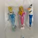 Disney Other | Disney Princesses And Olaf Figurine Pens | Color: Blue/Pink | Size: Various