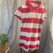 American Eagle Outfitters Dresses | American Eagle Outfitters Polo Dress Broad Stripe Collared Button Neck Girl's | Color: Pink/White | Size: Xsg