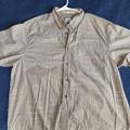 Columbia Shirts | Columbia Button Down Shirt. River Lodge Fishing Knots Print Short Sleeve | Color: Cream/Green | Size: Xl