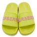 Burberry Shoes | Burberry Pool Slide Women's Green 38 | Color: Green/Yellow | Size: 8