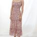 Anthropologie Dresses | Anthropologie Rosebud Ruffled Midi Dress | Color: Pink | Size: Xs