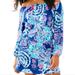 Lilly Pulitzer Pants & Jumpsuits | Lilly Pulitzer Lana Skort Romper Shorts Deep Indigo Gypsea Girl Off The Shoulder | Color: Blue/Pink | Size: Xs