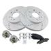 2008-2014 Cadillac Escalade Front Brake Pad and Rotor and Wheel Hub Kit - TRQ