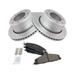 2009-2010 Dodge Ram 3500 Rear Brake Pad and Rotor Kit - TRQ BKA21025