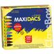 Alpino Maxidacs école format 120 crayons | Crayons pour enfants | Crayons format école | Cire à peindre douce et couvrante | Coffret de cires douces et couleurs vives | Cires semi-tendres