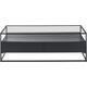 Couchtisch MCA FURNITURE "Evora" Tische Gr. B/H/T: 120 cm x 40 cm x 60 cm, schwarz (schwarz, schwarz, klarglas) Couchtisch Eckige Couchtische eckig