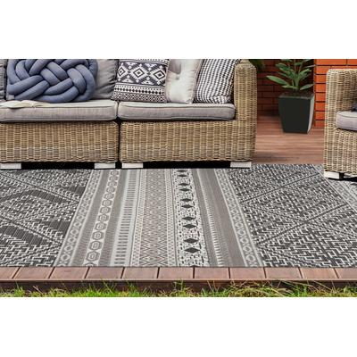 Teppich CALO-DELUXE "Rico 403" Gr. 2, beige (creme, taupe), B:80cm H:10mm L:150cm, Kunstfaser, Teppiche, In- und Outdoor geeignet, pflegeleicht, Wohnzimmer Image
