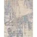 "Pasargad Home Modern Collection Hand-Knotted Grey Bsilk & Wool Area Rug-10' 0"" X 13' 9"" - Pasargad Home bc-1179wh 10x14"