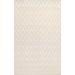 Pasargad Home Edgy Collection Hand-Tufted Bamboo Silk & wool Ivory Area Rug - Pasargad Home pvny-20 5x8