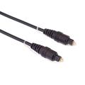 PremiumCord Optisches Audiokabel Toslink - 10m, Toslink Stecker auf Stecker, Digitalkabel für Stereoanlage HiFi Sounbar TV, HQ Audio, vergoldet, Farbe schwarz