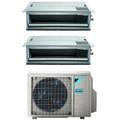 Climatiseur Daikin bluevolution dual split ducted inverter série fdxm-f9 9+12 avec 2mxm40m r-32