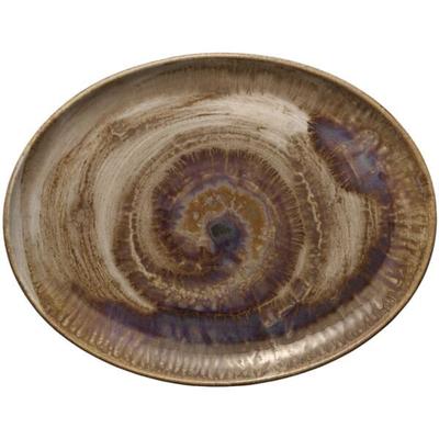 heart & soul 6er-Pack Platte oval »Perfect Match« 36 x 28 cm braun