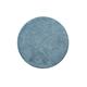 Tapis de bain rond doux bleu coton 90 rd.