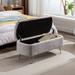 Storage Ottoman Bench for End of Bed Modern Entryway Bench - 38.97"L x 17.72"W x 16.54"H