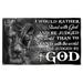 Cayyon Jesus Flag 3x5Feet Jesus Faith Grommet Flag I Would Rather Stand With God And Be Judged By The World Flag Banner with 2 Brass Grommets