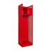 Hallowell Turnout Gear Locker 24.75 W x 22 D x 86.25 H 721 Relay Red - Hammertone Open Front 1-Wide All-Welded