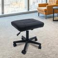 ZhdnBhnos Adjustable Office Foot Rest Under Desk Foot Stool Footrest Ergonomic with Wheels Height Adjustable Rolling Leg Rest
