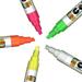 Cohas Liquid Chalk Wet Erase Markers Bullet and Chisel Tip 5 Bright Colors