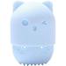 1PC Silicone Makeup Sponge Holder Cat Shaped Travel Case Sponge Protective Carrying Case Beauty Blender Holder Capsule Cosmetic Sponge Drying Rack(Blue) Beauty Blender Travel case Makeup