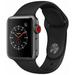 Pre-Owned Apple Watch Series 3 38mm GPS + Cellular Unlocked - Space Gray Aluminum Case - Black Sport Band (2017) - Refurbished - Good