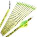 AMEYXGS Archery Carbon Arrows for Compound & Recurve Bows 30 inch Hunting Practice Arrows 12 Pack