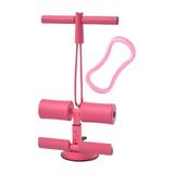 Sit up Bar for Floor Multifunctional Trainer with Suction Cup Sit up Assistant Device for Full Body Training Fitness Workout Gear pink