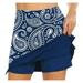 wendunide summer dress Womens Summer Athletic Tennis Skirt Golf Skorts For Women With Pockets Blue M