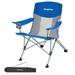 KingCamp Mesh Oversized Outdoor Camping Chair with Cupholder Blue/Grey