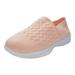 KaLI_store Sneakers for Women Women s Running Shoes Comfortable Fashion Non Slip Sneakers Work Tennis Walking Sport Shoes Pink 7