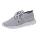 KaLI_store Women s Running Shoes Women Shoes Walking Running Shoes Non-Slip Fashion Sneakers Grey 8