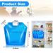 Htwon 5/10L Folding Collapsible Water Container Bag Drinking Carrier Outdoor Camping