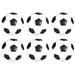 WINOMO 6pcs 32mm Table Soccer Footballs Replacements Mini Black and White Soccer Balls