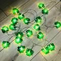 FFENYAN Lights Outdoor String Lights 10ft String Lights St Patrick s Day Decorations 20 LED Green String Lights Waterproof St Patricks Day Battery Operated Lights For Irish Party