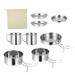 Etereauty 8 Pcs Camping Cookware Kit Backpacking Cooking Set Outdoor Cook Equipment Parts
